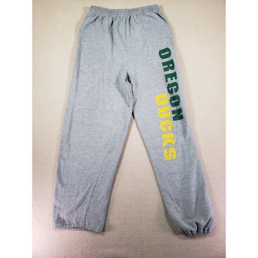 OREGON DUCKS Pants Mens Medium M Fleece Elastic Waist NCAA Football EUC